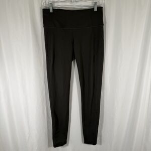 Under Armour Leggings Women's Medium Green Pull On Rear Pocket Stretch